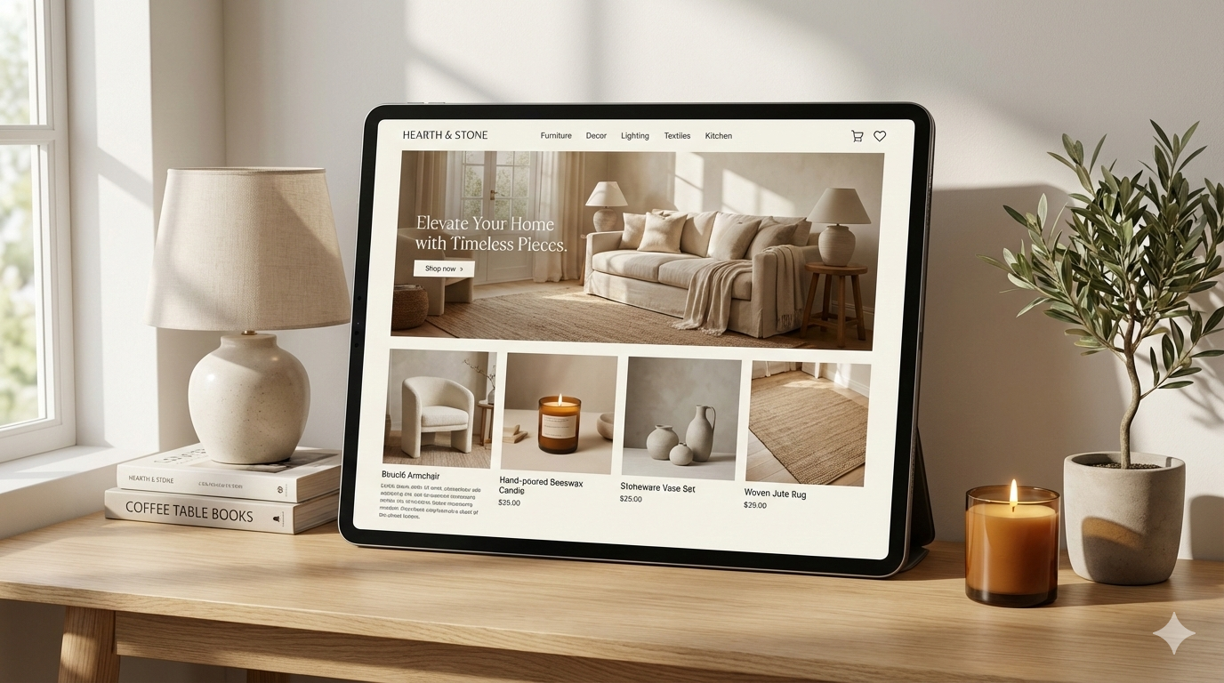 Shopify store build for artisan decor brand - high-ticket optimization and SEO by SatoBuilds